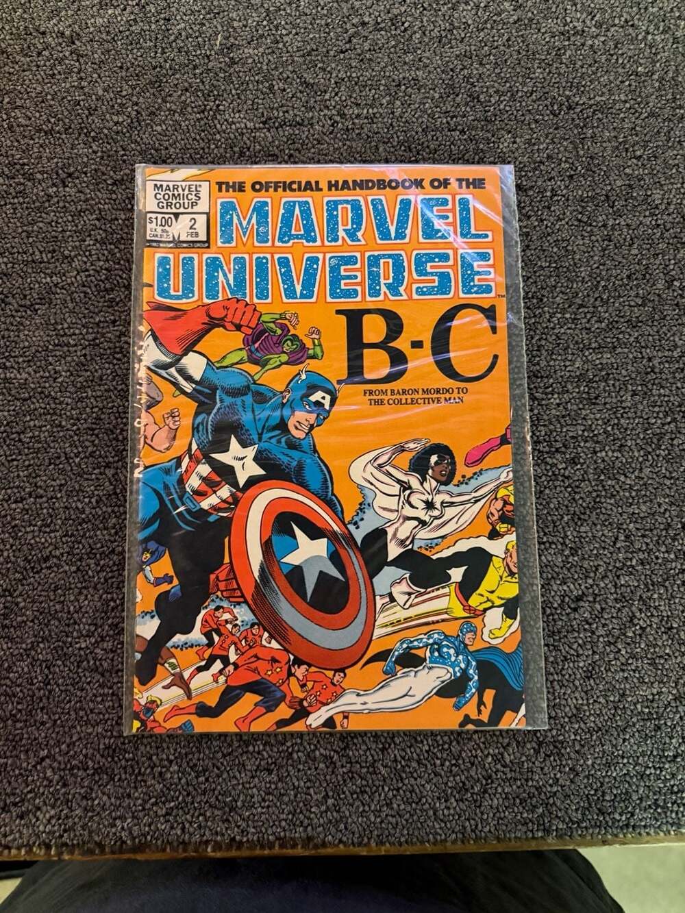 Marvel Comics The Official Handbook of the Marvel Universe #2 1983